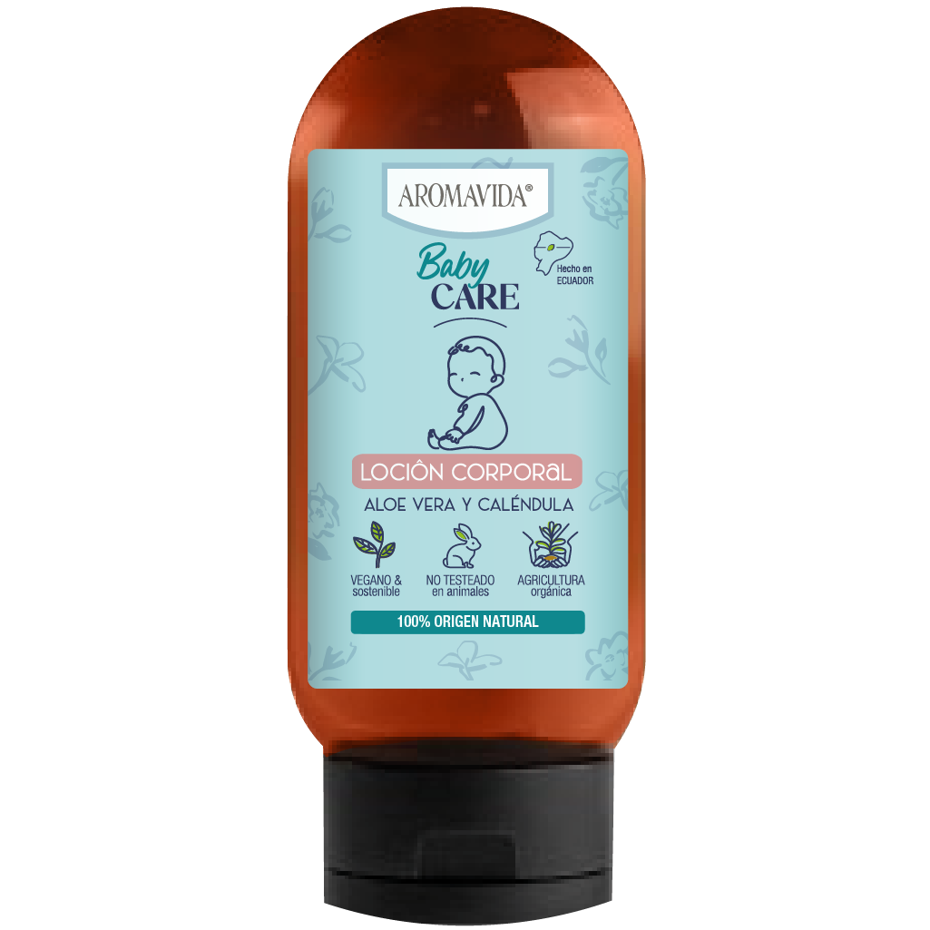 Loción corporal con caléndula y aloe vera